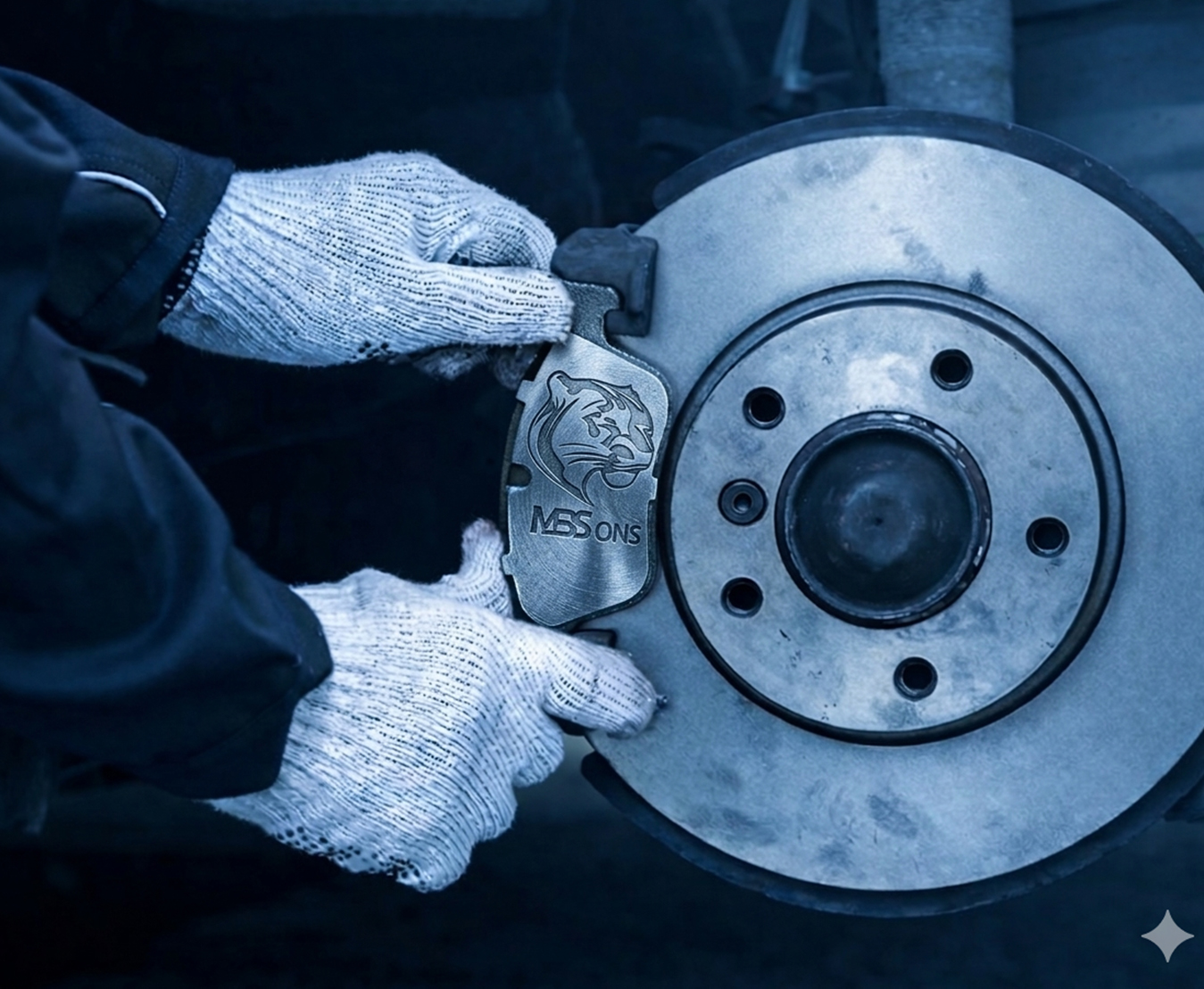 Brake system components displayed in a clean industrial setting